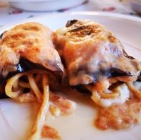 Involtini di melanzane e pasta