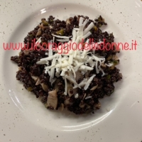 Riso Venere freddo con seppioline